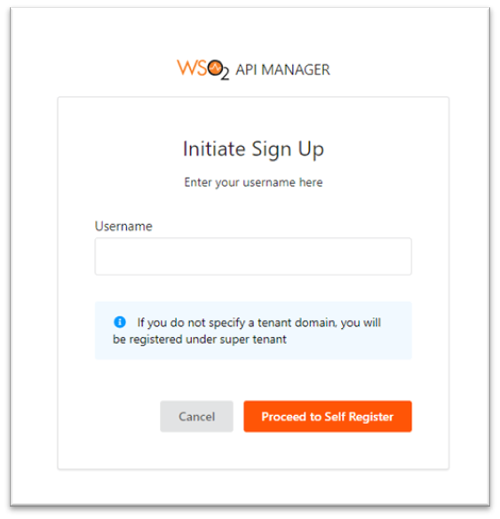 Inicio del proceso de registro