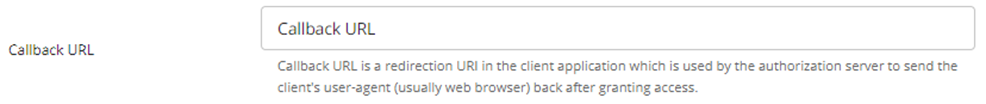 Callback URL
