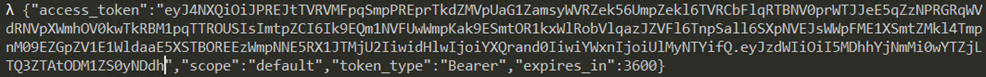 token generado