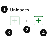 Anatomía del componente Campo numérico ajustable