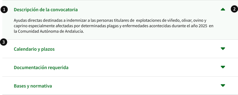Anatomía del componente Acordeón