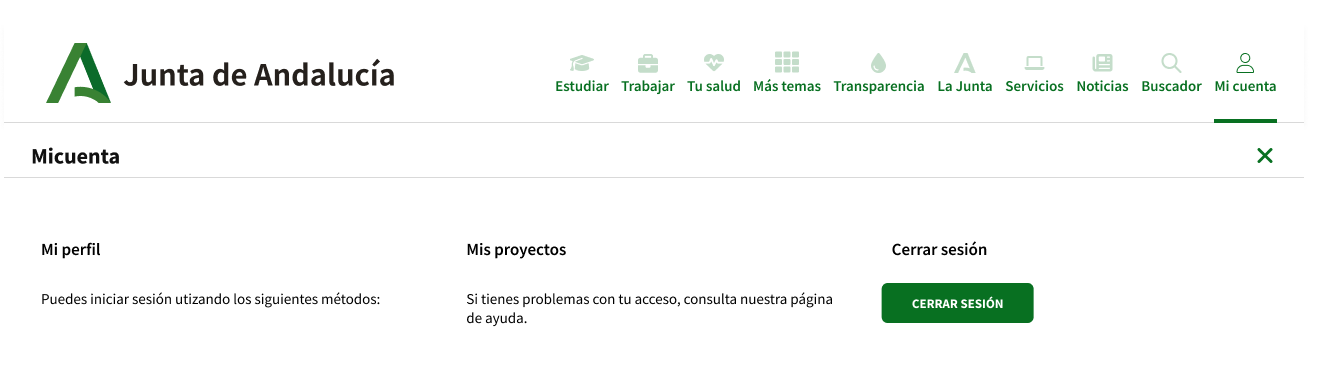 Patrón para estado en zonas privadas