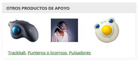 Productos de apoyo